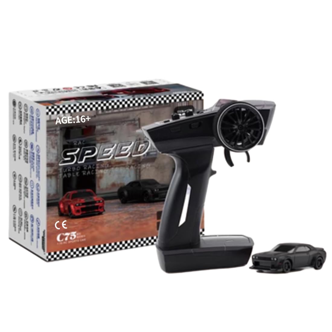 Turbo Racing C75 1/76 RC ブラック Amazon.com: ConGamefun Mini Remote Control Car RC Drift - Turbo